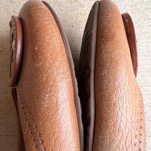 Tory Burch Tan Leather Flats - Picture 10 of 14
